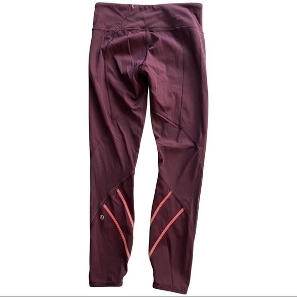 Lululemon Burgundy Casual Athletic Leggings - Picture 1 of 5